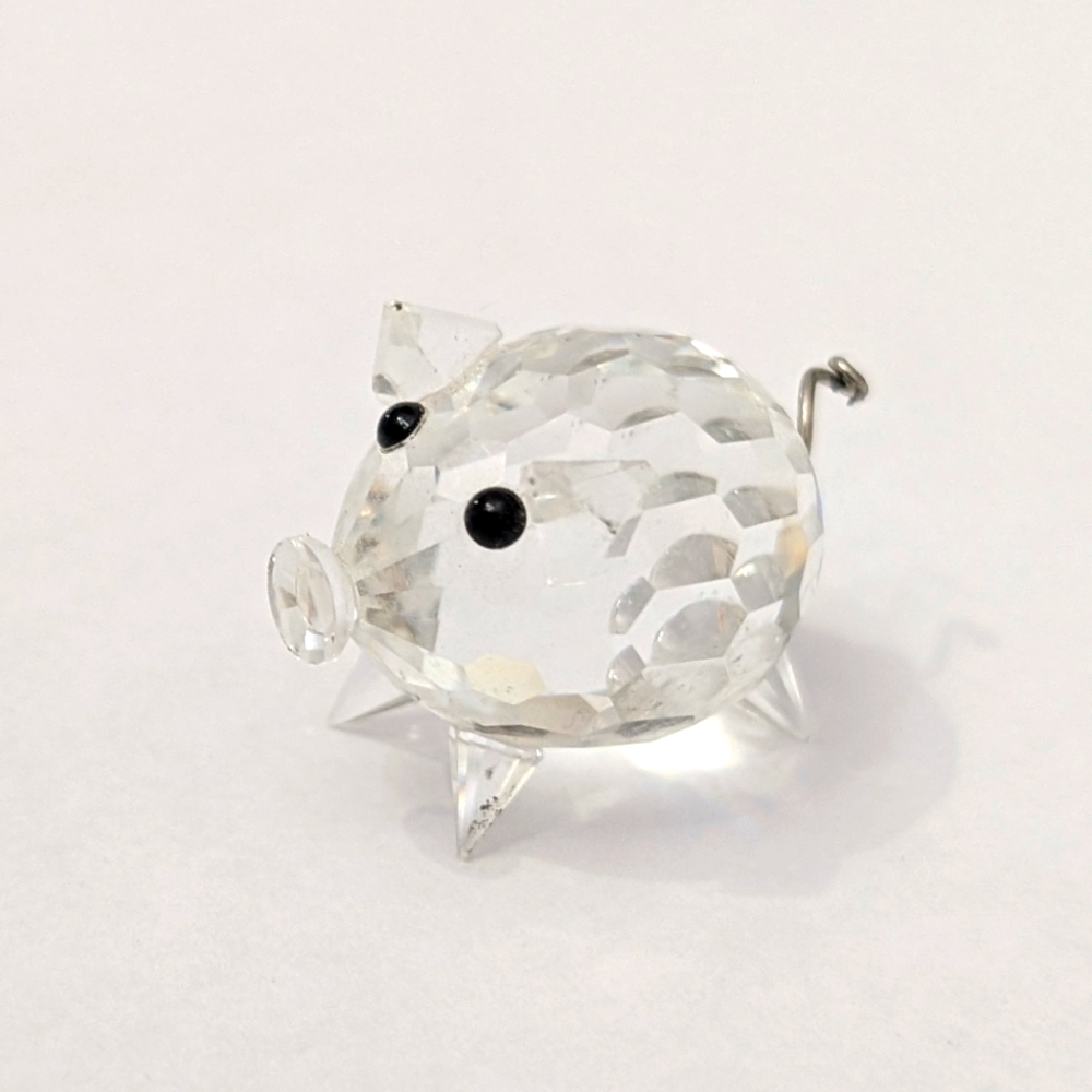 Swarovski Miniature Crystal Pig